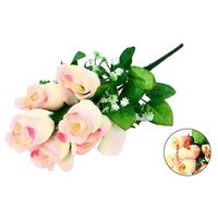 EM&EM Bukiet kwiatów sztucznych 7 główek 46 cm mix