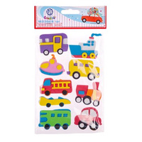 Naklejki dekoracyjne, Astra Creativo - pojazdy, 9 szt.
