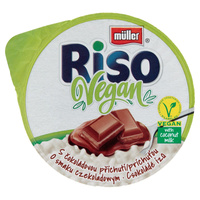Müller Riso Vegan Deser na bazie ekstraktu z kokosa i ryżu z sosem o smaku czekoladowym 160 g