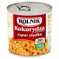 Rolnik Kukurydza konserwowa super słodka 340 g