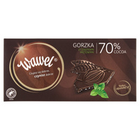 Wawel Czekolada gorzka z cząstkami miętowymi 70% cocoa 100 g