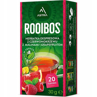 ASTRA ROOIBOS z maliną igrapefruitem 20 torebek ekspresowa