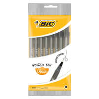 BiC Round Stic Classic Długopis czarny 8 sztuk