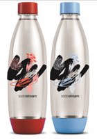 SodaStream butelka 2x1L_ MISTY BLUE/MANDARIN RED FUSE