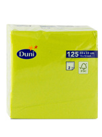 Duni Serwetki 2 warstwowe 33x33 Kiwi 125 szt