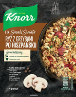 Knorr Fix Smaki Świata Ryż z grzybami po hiszpańsku 33 g