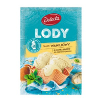 Lody w proszku 57g smak waniliowy Delecta