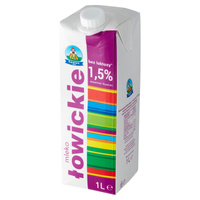 Łowicz Mleko łowickie bez laktozy UHT 1,5% 1 l