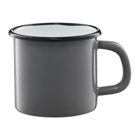 Kubek emaliowany szary 9 cm Emalia Olkusz