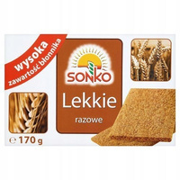Sonko Pieczywo chrupkie Lekkie razowe 170 g (32 sztuki)