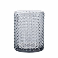 Kubek na szczoteczki szklany 8x8x10 cm popielaty Altom Design