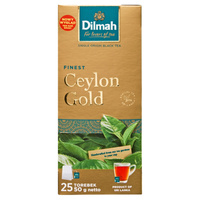 Dilmah Finest Ceylon Gold Klasyczna czarna herbata 50 g (25 x 2 g)