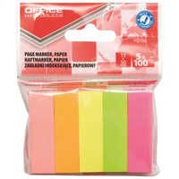 Zakładka indeksująca OFFICE PRODUCTS 15x50mm zawieszka mix