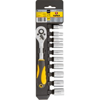 Zestaw kluczy nasadowych TOPEX 1/4", 11 szt.