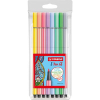 Flamaster STABILO Pen 68 pastel etui 8 szt.