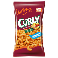 Lorenz Curly Mexican Style Chrupki kukurydziane ze świeżo zmielonymi orzeszkami ziemnymi 120 g
