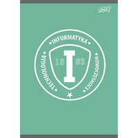 Unipap zeszyt okładka laminowana A5, 60 kartek, krata, informatyka ze ściągą COLLEGE