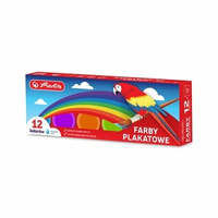 Farby plakatowe Herlitz szkolne 12 kolorów