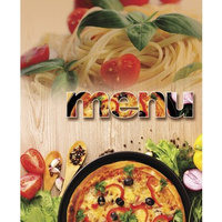 Teczka Menu A4 z plakatem Pizza
