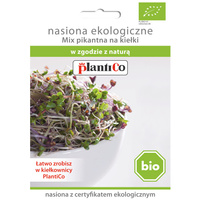 Nasiona ekologiczne na kiełki BIO - Mix pikantna PlantiCo