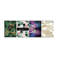 Zeszyt A5 60 kartek, kratka, metalizowany, Beniamin. Mix wzorów.