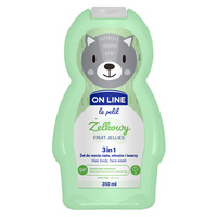 On Line Le Petit 3in1 Żel do mycia ciała włosów i twarzy żelkowy 350ml