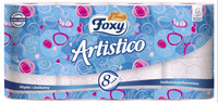 Papier toaletowy Foxy Artistico 8 rolek różowy