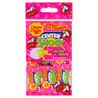 Chupa Chups Center Shock Gumy do żucia o smaku truskawkowym 36 g (9 sztuk)