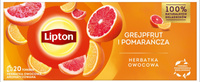 Lipton Fruitgrejpfrut i Pomarańcza 20TB