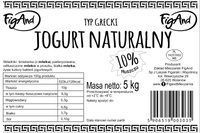 Jogurtgrecki 10% wiadro 5 l Figand