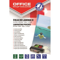 Folia do laminacji OFFICE PRODUCTS 65X95mm 2X125mic 100szt transparentna