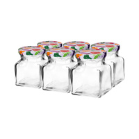 Słój TO 120ml Cztery Kąty- biały,fi53,zakr- 6 szt