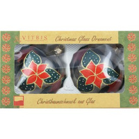 Vitbis Bombka szklana fi 100 mm/2 szt. dekor bogaty mix