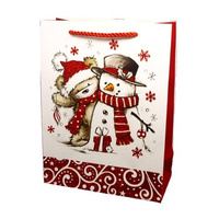 TY-40S torebka prezentowa świąteczna, 3D, bogaty brokat, hologramstamping