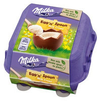 Milka Egg 'n' Spoon Czekolada mleczna Milk Creme 136 g (4 x 34 g)