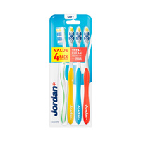 JORDAN szczoteczka do zębów Total Clean soft 4-pack