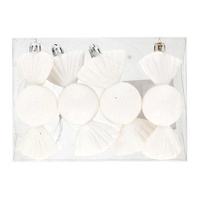 EM&EM Bombka cukierek 11cm biały 4 sztuki