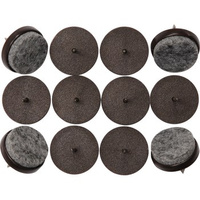 Podkładki plastikowo-filcowe na gwoździu 24mm 12szt.