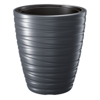 Doniczka Prosperplast Maze śr. 40 cm, antracyt