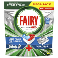 Fairy Platinum Plus All in One Blue Kapsułki do zmywarek 60 szt. 931 g