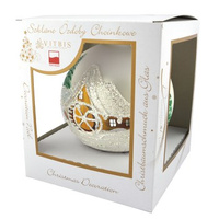 Vitbis Bombka szklana 100 mm/1 szt. dekor pejzaż mix