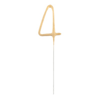 Złota cyfra 4 7,5 cm