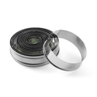 Forma do wycinania okrągła, gładka - zestaw 14 szt w blistrze HENDI