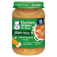 Gerber Organic Plant-Tastic jesienne warzywa z kaszą 190g