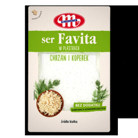 Mlekovita Favita Ser kanapkowy z chrzanem i koperkiem 150g