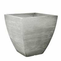 Donica "Rillen" kwadrat 40x40 szara