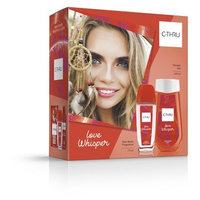 C-THRU Love Whisper Zestaw: zapachowy spray z atomizerem 75ml + żel pod prysznic 250ml