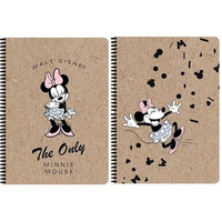 Kołozeszyt A4/80k. Kratka Minnie Mouse Kraft Liner