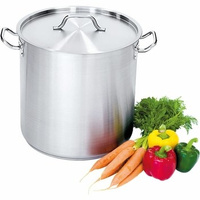 Garnek wysoki z pokrywką, stalowy, średnica 320 mm, pojemność 20.9 l Stalgast