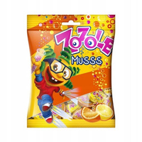 Zozole Musss Karmelki o smaku cytrynowym i pomarańczowym z nadzieniem musującym 75 g